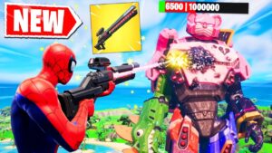 Fortnite Added the *RAIL GUN* and it's OVERPOWERED