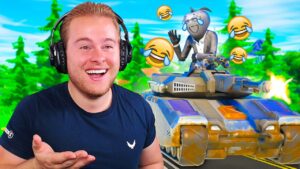 IK GEBRUIK *EINDELIJK* DE TANK EN HET IS GENIAAL! 😂 (Fortnite Battle Royale)