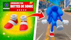 J'ai utilisé les BOTTES de SONIC pour Tricher sur Fortnite !