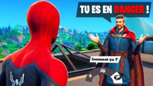 Je PARLE au NOUVEAUX BOSS DR. STRANGE avec SPIDER MAN  !! Ils CACHE UN SECRET !! (Fortnite Saison 2)