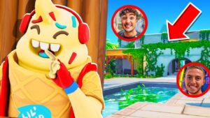 Je me CACHE dans la VILLA DES CROÛTONS !! (Fortnite Saison 2)