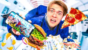 MANGIO CIBO da ASTRONAUTA su FORTNITE per 24H!