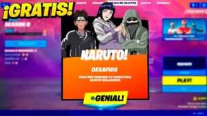 NUEVAS RECOMPENSAS de NARUTO GRATIS para TODOS en FORTNITE 🎁😱 NUEVAS SKINS de NARUTO
