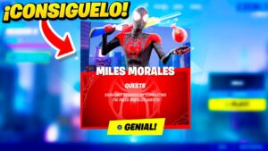 ¡POR FIN! SpiderMan MILES MORALES LLEGA a FORTNITE ¿Como CONSEGUIR la SKIN de MILES MORALES? 🎁🔥
