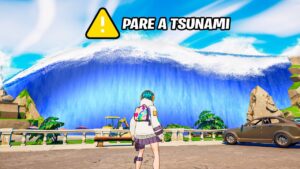 Preciso Parar Um Mega Tsunami No Fortnite!