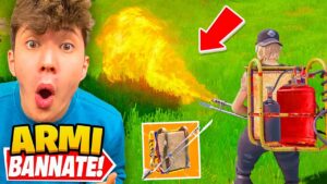 REAGISCO ALLE ARMI BANNATE PIÙ FORTI! Fortnite ITA