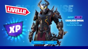 SCALA LIVELLI con il CAVALIERE OMEGA di FORTNITE - TANTA XP