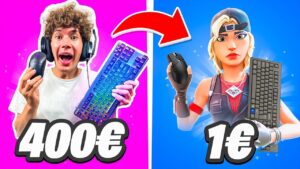 SETUP da 1 EURO vs 400 EURO! Fortnite ITA