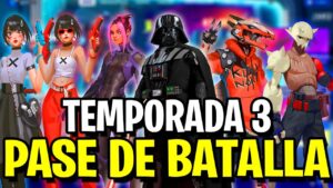 TODAS LAS SKINS DEL PASE DE BATALLA DE LA TEMPORADA 3 CAPITULO 3 DE FORTNITE ...!!