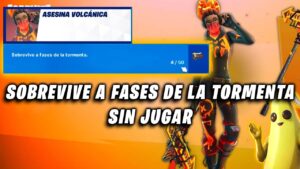 Truco para tener la SKIN gratis de Fortnite sin jugar, misión sobrevive a 50 fases de la tormenta 😎