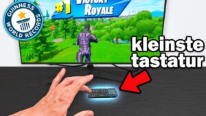 ich benutze KLEINSTE TASTATUR um in Fortnite zu gewinnen! 😱
