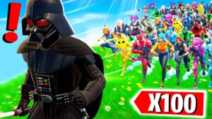 100 JOUEURS vs BOSS DARK VADOR ! Expérience Fortnite Saison 3