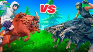 1000 LOBOS vs 1000 JAVALIS NO FORTNITE!