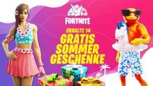 14 GRATIS ITEMS ERHALTEN im Fortnite Sommer