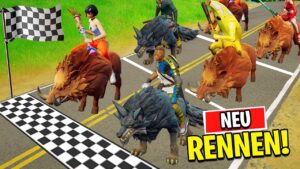 16 Spieler Tier reiter Rennen in Fortnite!