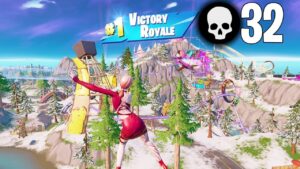 32 Elimination Solo vs Squads Gameplay Full Game Season 3 (Fortnite Chapter 3)