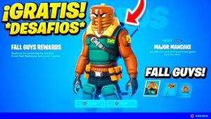 Como CONSEGUIR GRATIS las RECOMPENSAS de FALL GUYS en FORTNITE🎁😱MISIONES CHOQUE de CORONAS FALL GUYS