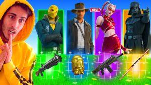 EHRENLOSES VERHALTEN in Zufällige BOSS Skin Waffen ITEM Challenge in Fortnite!