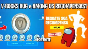 FORTNITE - BUG V-BUCKS "GRÁTIS" INSANO, AMONG US RECOMPENSAS e 40K XP FÁCIL?