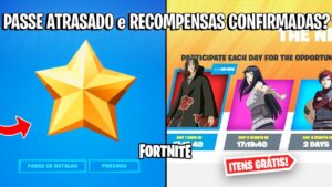 FORTNITE - ITENS GRÁTIS NARUTO CONFIRMADOS, PASSE ATRASADO e UPDATE VERÃO?