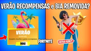 FORTNITE - SKIN BIA ESTILO REMOVIDO, VERÃO EVENTO e RECOMPENSAS GRÁTIS?