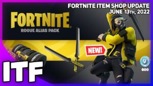 Fortnite Item Shop *NEW* ROGUE ALIAS STARTER PACK! [June 13th, 2022] (Fortnite Battle Royale)