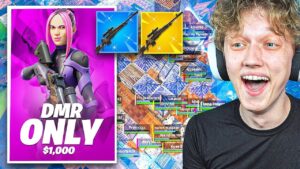 I Hosted a DMR ONLY Tournament for $100 in Fortnite! (new sniper)