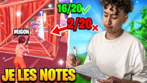 Je note le NIVEAU de mes ADVERSAIRES sur FORTNITE BATTLE ROYALE !