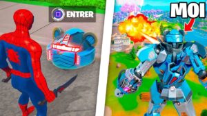 J'utilise le ROBOT GÉANT pour GAGNER sur FORTNITE !! (ft.BriceBbrice, Power jumper)
