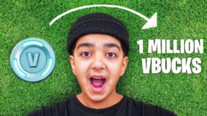 Kid Turns 1 VBuck Into 1,000,000 VBucks In FORTNITE!