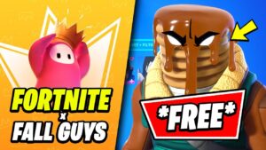 MAJOR MANCAKE SKIN FOR FREE - Fortnite x FALL GUYS Challenges & Rewards (Play 100 Rounds)