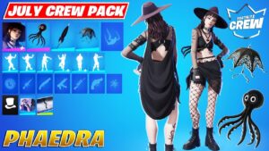 NEW Phaedra Skin(July 2022 Crew Pack) Showcase! Fortnite