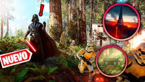Nuevo MAPA con ARBOLES GIGANTES de "ENDOR" Y VOLCÁN "MUSTAFAR" en FORTNITE! (Temporada 3)