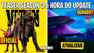 PRIMEIRO TEASER OFICIAL TEMPORADA 3, HORA DA ATUALIZAÇÃO e SKINS VAZADAS