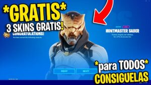 ¡RAPIDO! 3 SKINS *GRATIS* para TODOS en FORTNITE 😱🎁 RECOMPENSAS GRATIS FORTNITE
