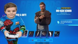 TRUMAnn Giving His 8 Year Old Kid NEW OBI-WAN KENOBI Fortnite Bundle. Unlocking Obi-Wan New Skin
