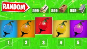 The *RANDOM* REALITY SAPLING Challenge in Fortnite