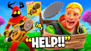 Trolling With NEW Chainsaw LAUNCHER In Fortnite