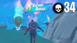 34 Elimination Solo vs Squads Win Full Gameplay Fortnite Chapter 3 Season  3 (PS4 Controller)