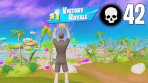 42 Elimination Solo vs Squads Win Full Gameplay Fortnite Chapter 3 Season  3 (PS4 Controller)