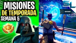 Como COMPLETAR TODAS las MISIONES DE LA SEMANA 5 TEMPORADA 3 CAPITULO 3 FORTNITE