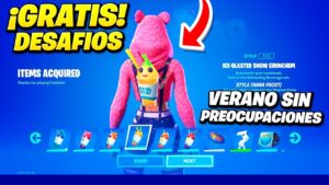 Como CONSEGUIR GRATIS LAS RECOMPENSAS de VERANO en FORTNITE 🎁 MISIONES DE VERANO SIN PREOCUPACIONES