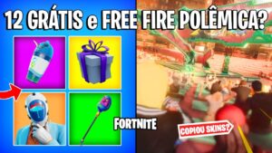 FORTNITE - FREE FIRE COPIOU SKINS, 12 RECOMPENSAS GRÁTIS e VERÃO AMANHÃ?