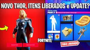 FORTNITE - NOVA SKIN THOR, INDIANA JONES LIBERADO e UPDATE 21.20?