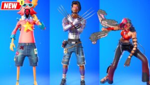 Fortnite New Raz, Kor, Guff (The Boardwalk Warriors Pack) doing Built-In Emotes