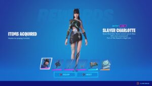 Fortnite Sent Me The Sapphire Hagiri Quest Pack EARLY (Slayer Charlotte Pack GAMEPLAY & Review)