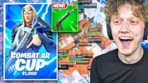 I Hosted a COMBAT AR ONLY Tournament for $100 in Fortnite!