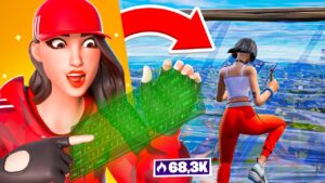 I Played Fortnite BUT with a LAZER Keyboard (it’s op)