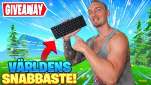 JAG TESTAR VÄRLDENS SNABBASTE KEYBOARD I FORTNITE