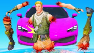 J'ÉXPLOSE un NOOB avec ma VOITURE à 1.000.000€ sur FORTNITE